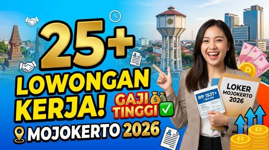 25+ Lowongan Kerja di Mojokerto Terbaru 2026 Gaji Tinggi