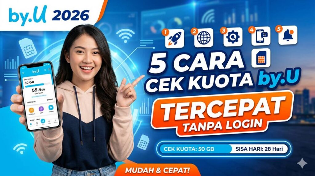 5 Cara Cek Kuota by.U 2026 Tercepat Tanpa Perlu Login
