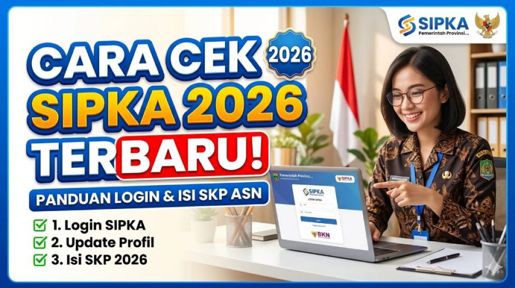 Cara Cek SIPKA 2026 Terbaru_ Panduan Login dan Isi SKP ASN