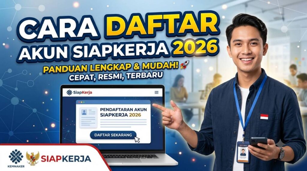 Cara Daftar Akun Siapkerja 2026_ Syarat Terbaru dan Trik Lolos Scan Wajah