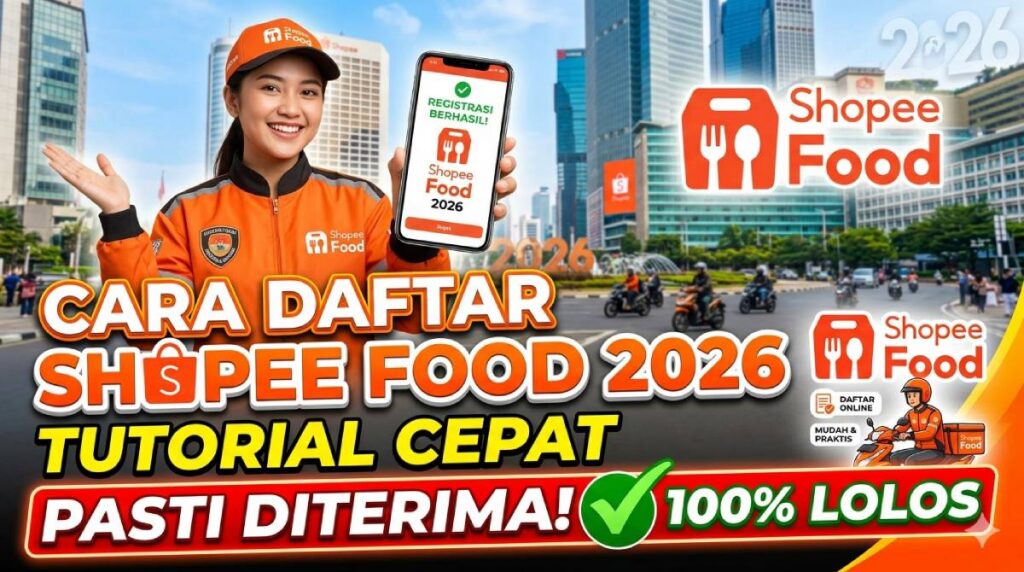Cara Daftar Shopee Food 2026_ Tutorial Cepat Pasti Diterima