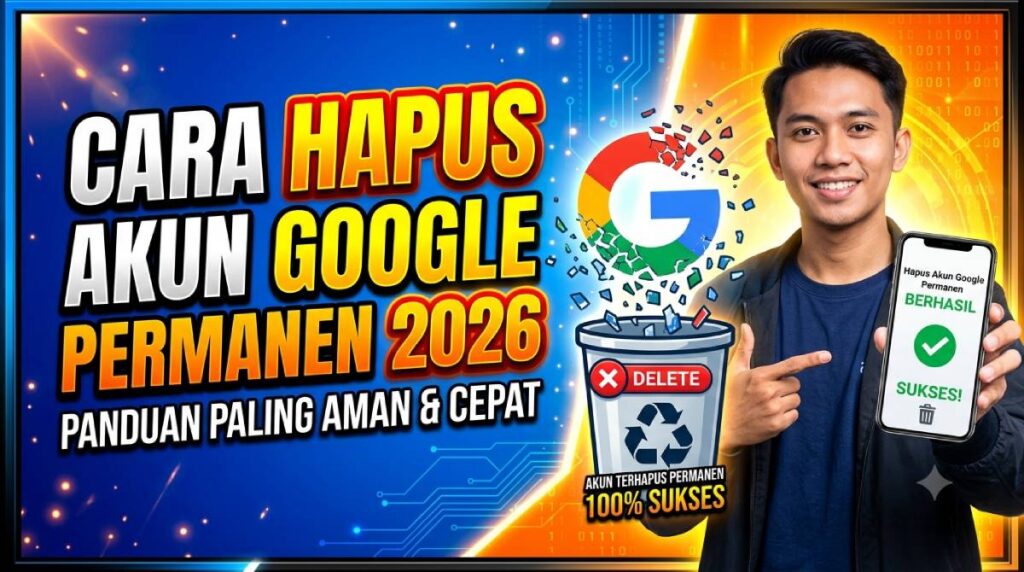 Cara Hapus Akun Google Permanen 2026_ Panduan Paling Aman & Cepat
