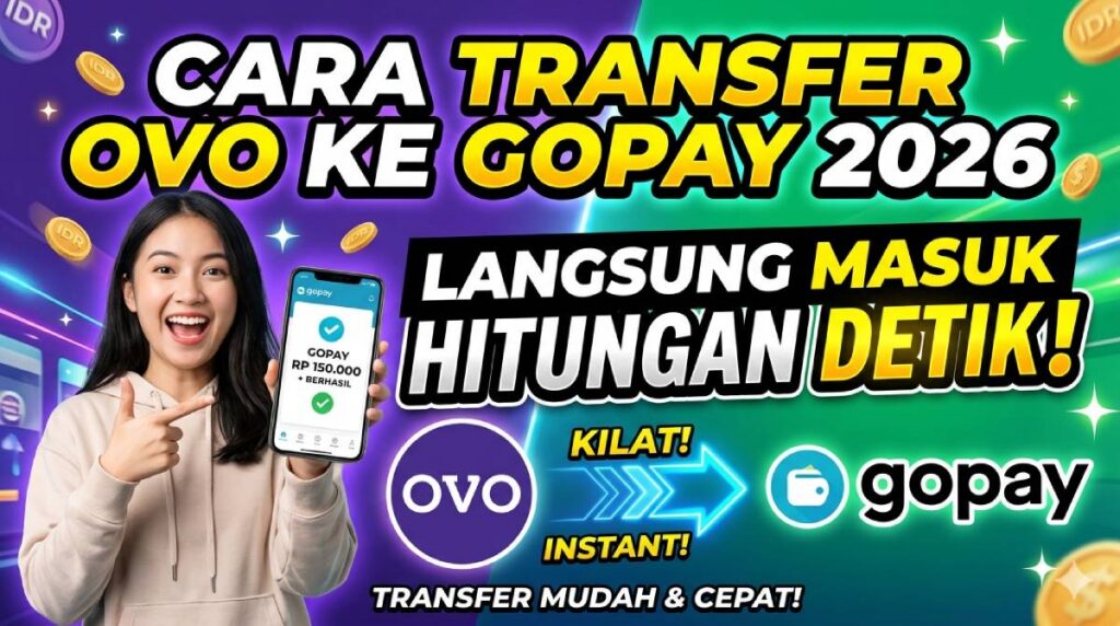 Cara Transfer OVO ke GoPay 2026 Langsung Masuk Hitungan Detik