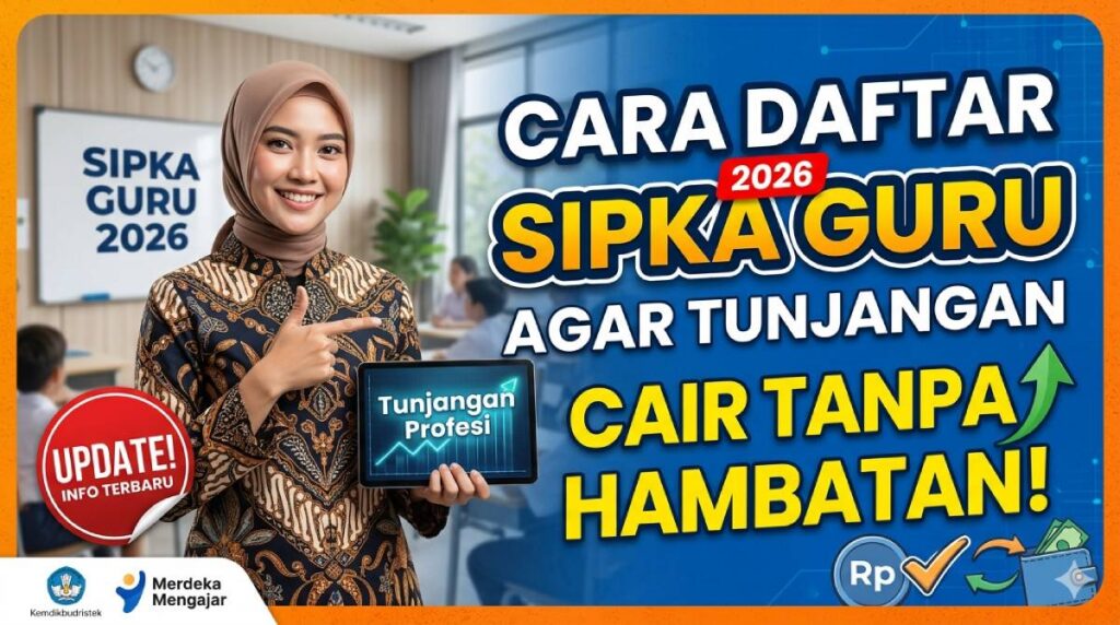 Update! Cara Daftar SIPKA Guru 2026 Agar Tunjangan Cair Tanpa Hambatan