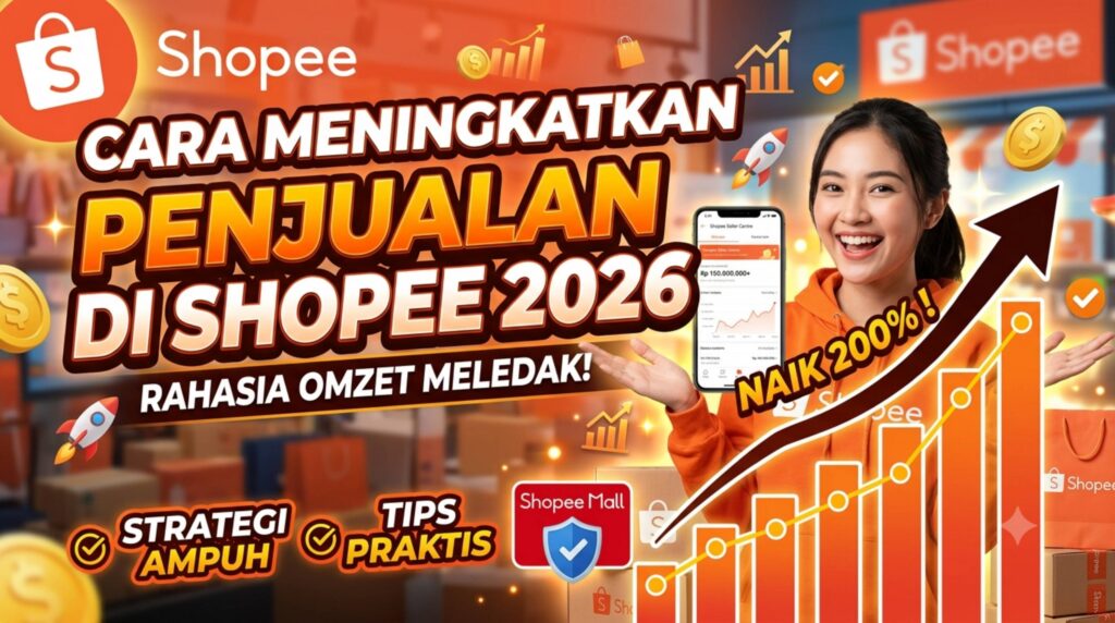 10 Menit Paham Cara Meningkatkan Penjualan di Shopee 2026 Agar Cuan Maksimal