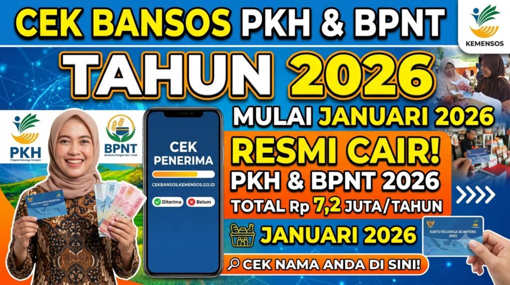 Bocoran Jadwal Pencairan Bansos PKH BPNT 2026 Tahap 1 di Mojokerto