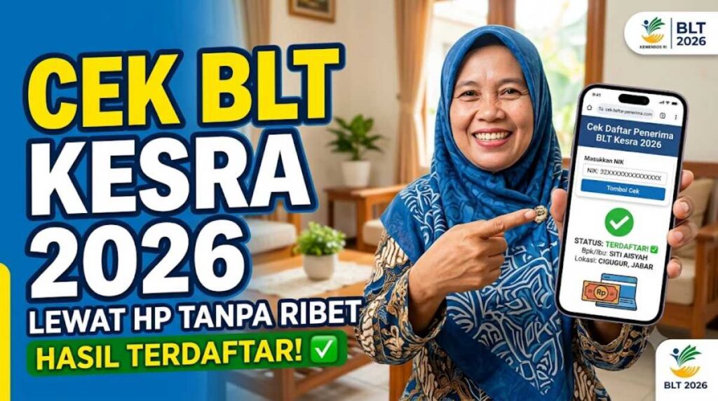 Cara Cek Daftar Penerima BLT Kesra 2026 Lewat HP Tanpa Ribet