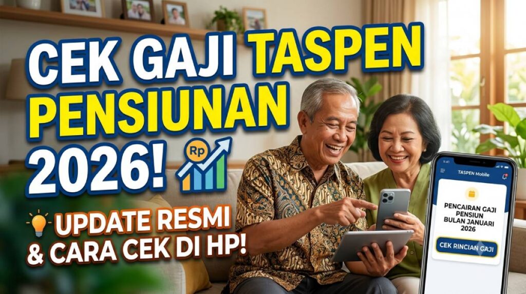Cara Cek Gaji Taspen Pensiunan 2026_ Panduan Update & Jadwal Cair