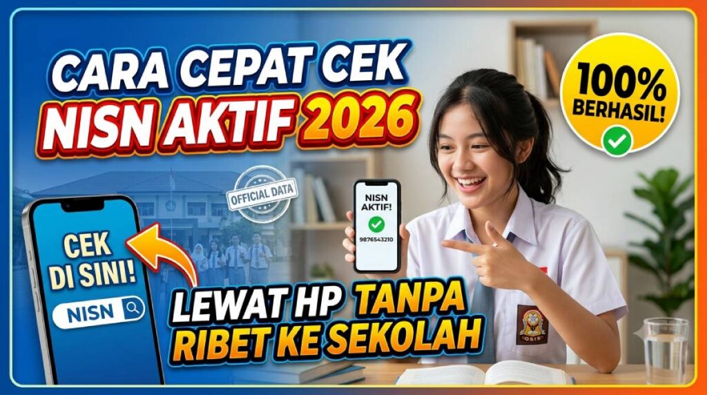 Cara Cepat Cek NISN Aktif 2026 Lewat HP Tanpa Ribet Ke Sekolah