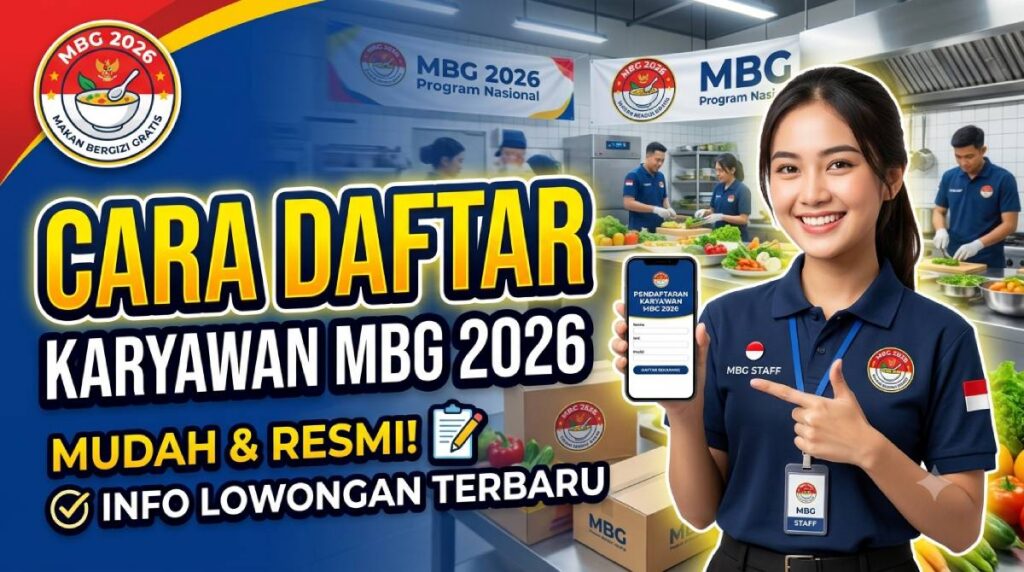 Cara Daftar Karyawan MBG 2026_ Lowongan Badan Gizi Nasional di Mojokerto!