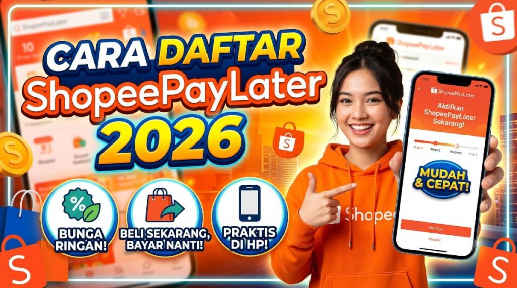 Cara Daftar ShopeePaylater 2026 Pasti Di-ACC dengan Limit Maksimal