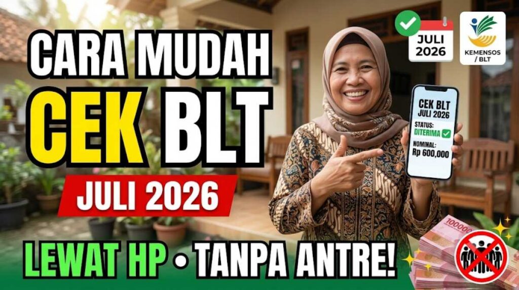 Cara Mudah Cek Bantuan Langsung Tunai Juli 2026 Lewat HP Tanpa Antre