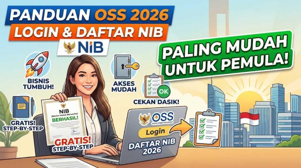 Panduan OSS Login Daftar NIB 2026 Paling Mudah untuk Pemula