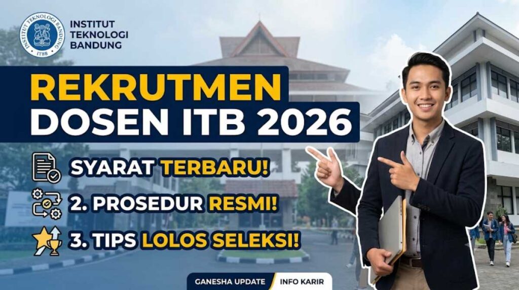Rekrutmen Dosen ITB 2026: Syarat Terbaru, Prosedur, dan Tips Lolos Seleksi