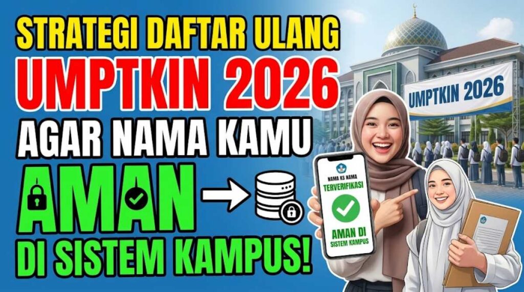 Strategi Daftar Ulang UMPTKIN 2026 Agar Nama Kamu Aman di Sistem Kampus