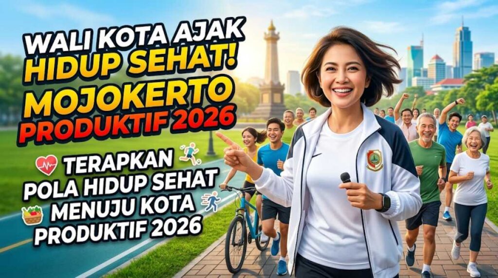 Wali Kota Mojokerto Ajak Warga Terapkan Pola Hidup Sehat Menuju Kota Produktif 2026